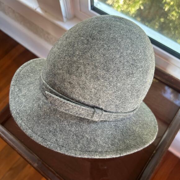 Vintage Bollman Hat Co. Gray Wool Cloche Fedora Unisex - Picture 6 of 16